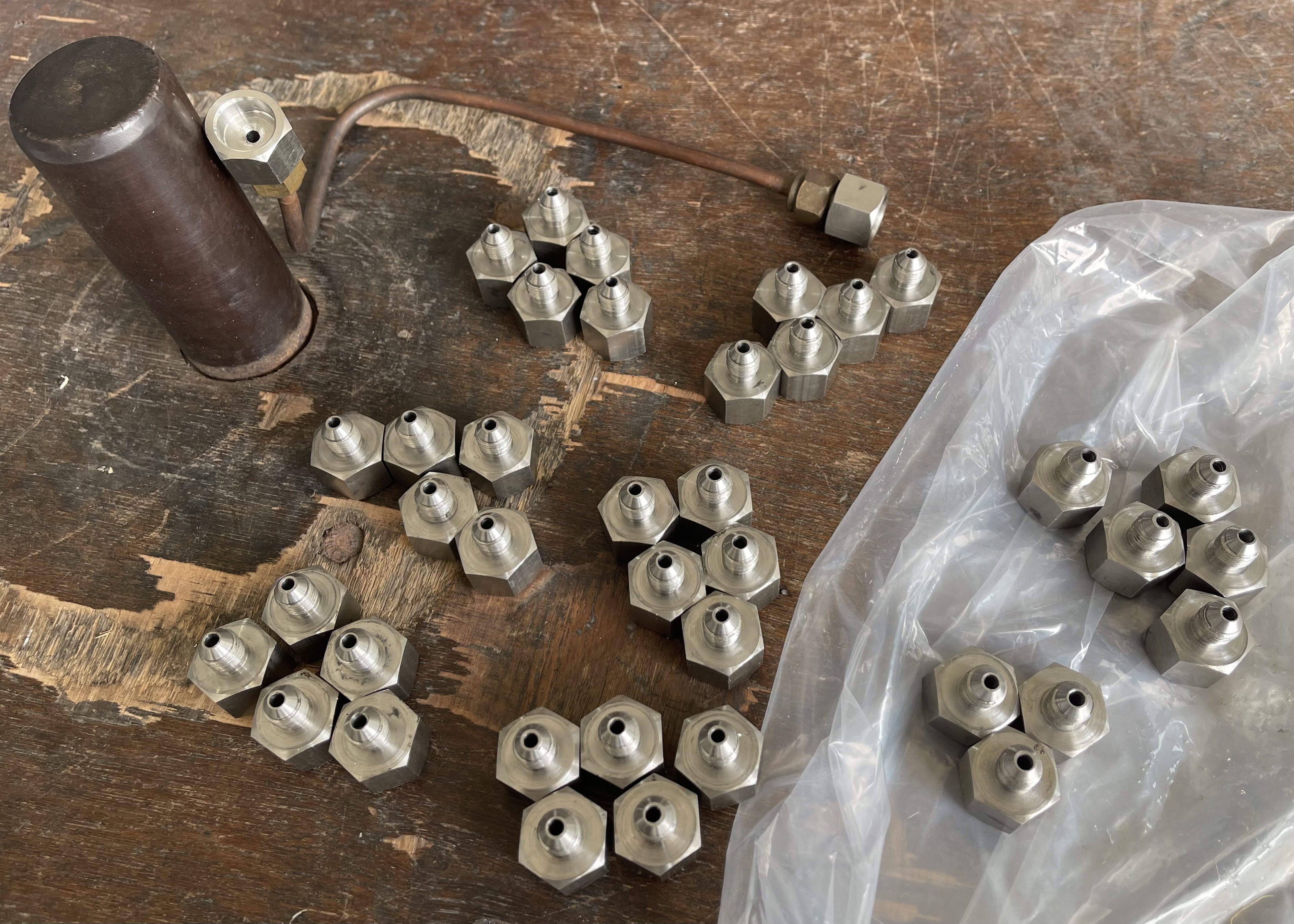 WAM (Socket) เบ้าเชื่อมแป็ป Welding Socket fitting ( SUS ) x AM ( GAS Male ) และ WJM แกนเชื่อมแป็ป Welding Stand pipe fitting ( SUS ) x JM ( JIC Male )