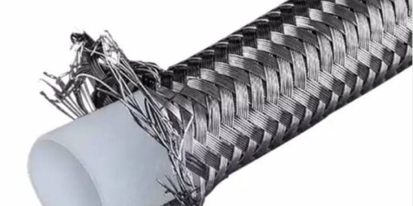 สายท่ออ่อนเทปล่อนผนังเรียบ หุ้มแสตนเลสถัก PTFE Teflon Smooth Bore Hose , Service Temp. -55 oC upto +260 oC [ ท่ออ่อนเทฟลอน หุ้มสแตนเลส( ใช้สำหรับสารเคมี ครอบคลุมทุกชนิด ) พร้อมย้ำหัวสาย ( Stainless Steel grade SUS 304 )