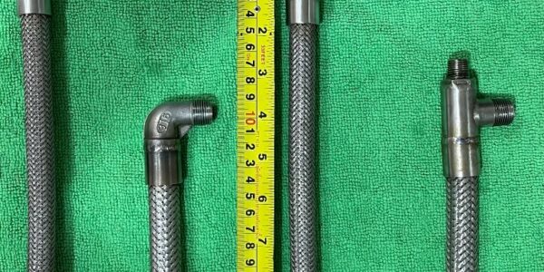 การประกอบสาย ท่ออ่อนสแตนเลส Flexible SUS 321 (UFBX1-321) (FMA321/1) I.D 3/8″ x ความยาว x เชื่อมหัวสายท่ออ่อนสแตนเลส ตามแบบ หรือ ตามตัวอย่าง